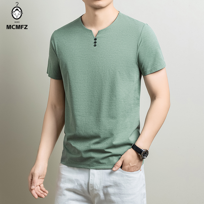 Golf Tees - Camiseta Henley Básica Masculina Confortável em