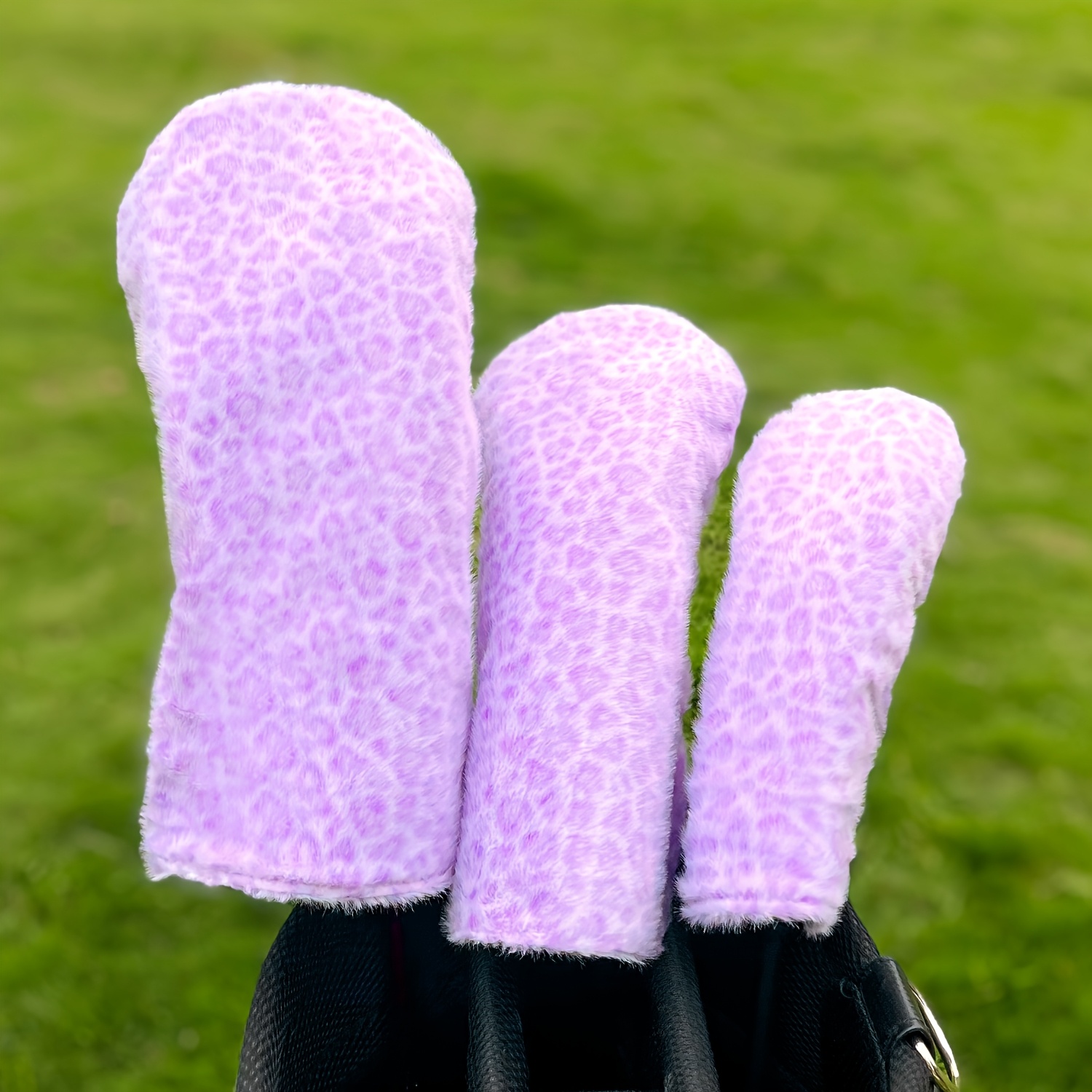 Golf Driver - Capas de pelúcia roxas com estampa