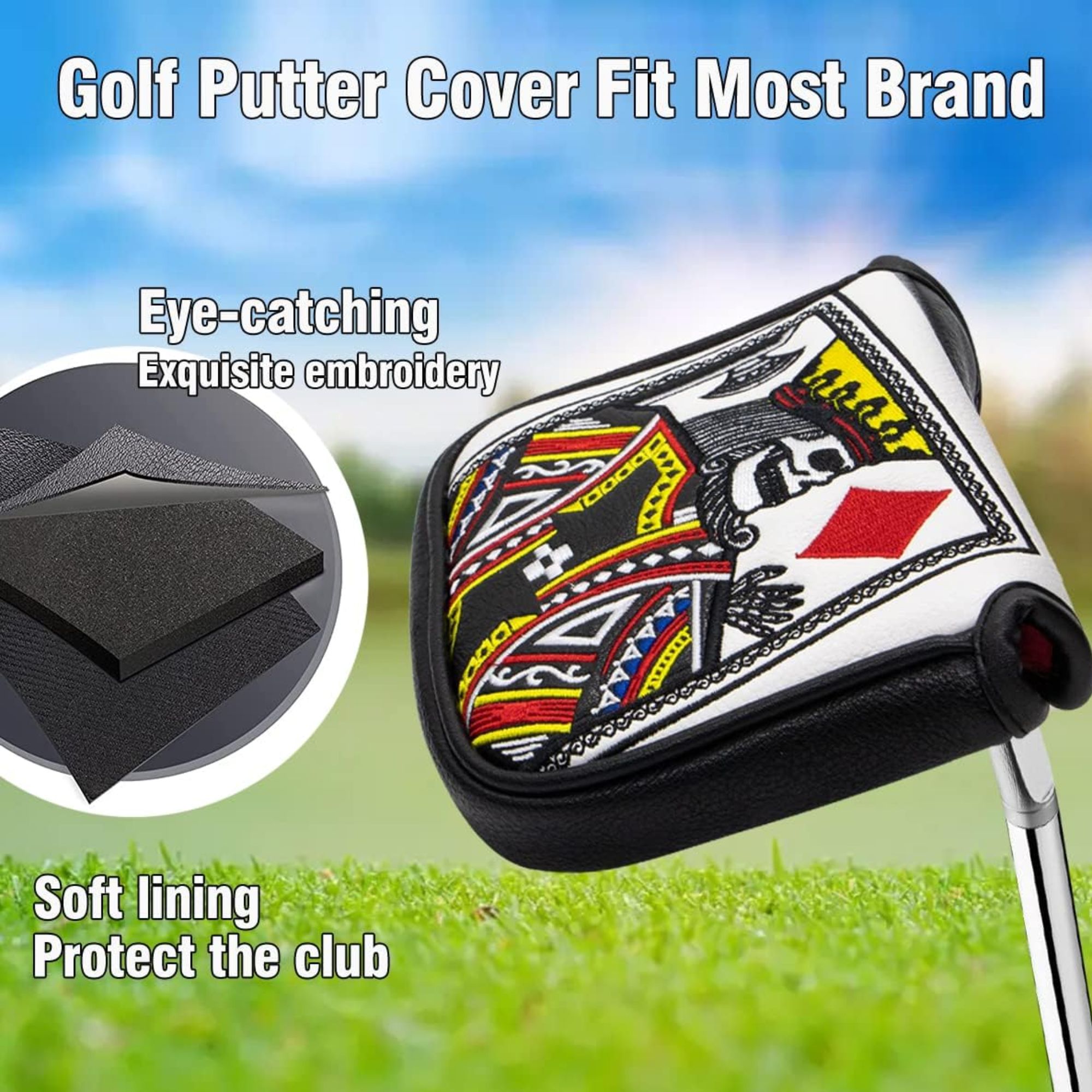 Rei dos corações bordado malle - Golf Tees avaliação e preço