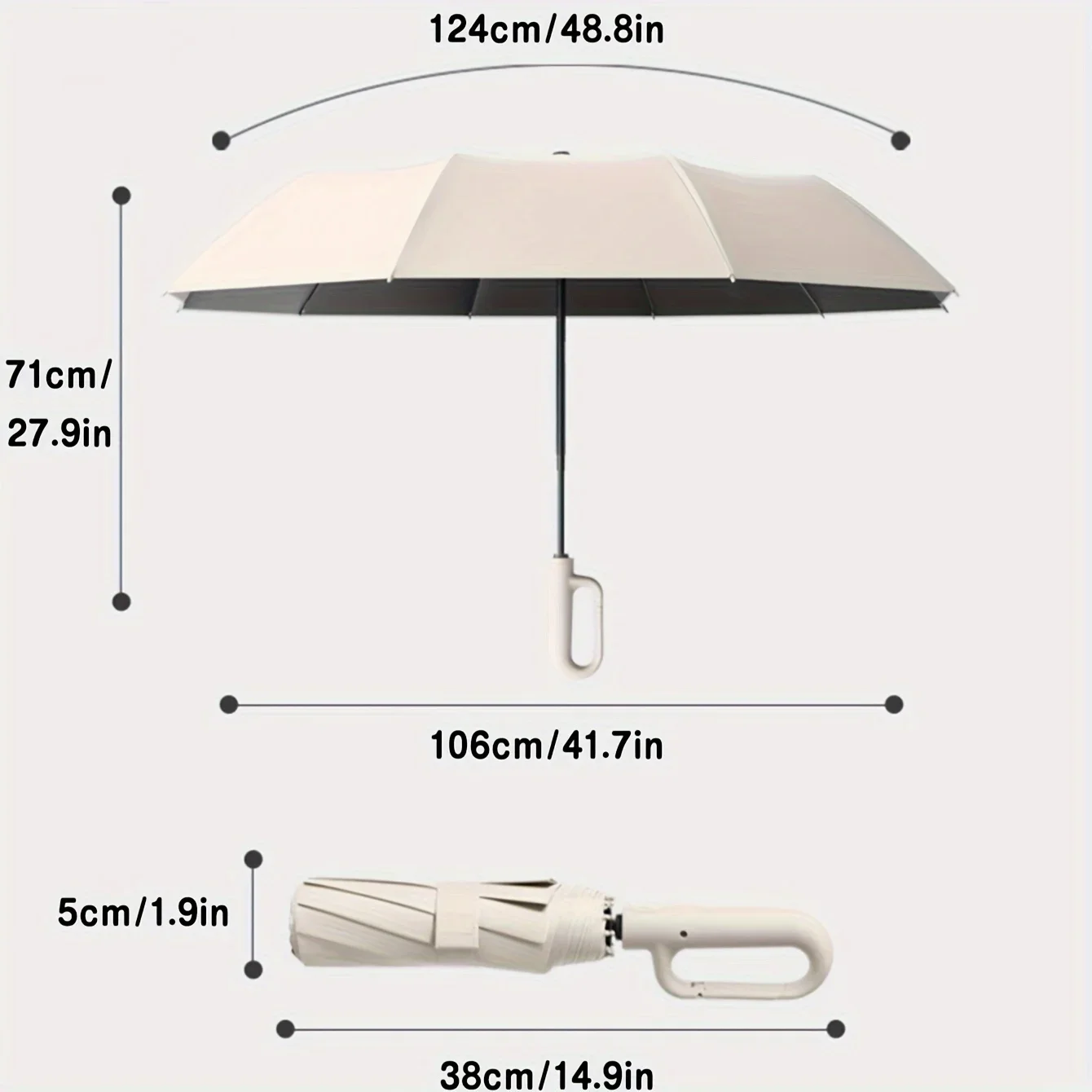 20 ossos à prova de vento fort - Golf Umbrella Large avaliação e preço
